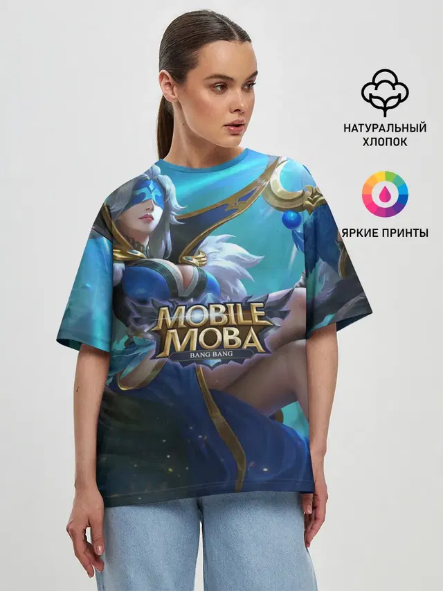 Женская футболка оверсайз