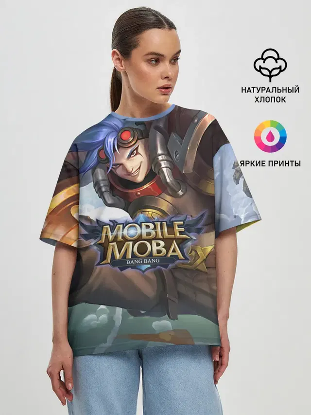 Женская футболка оверсайз