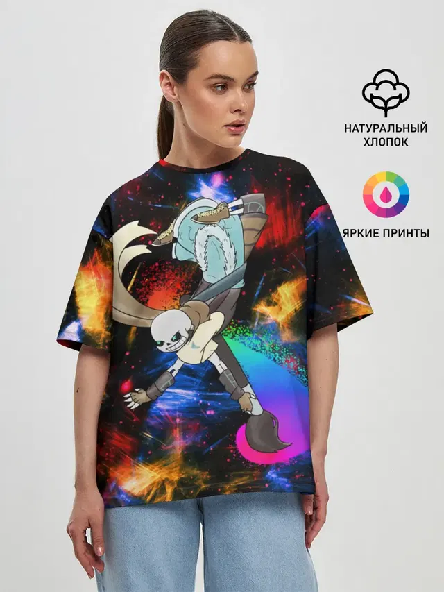 Женская футболка оверсайз