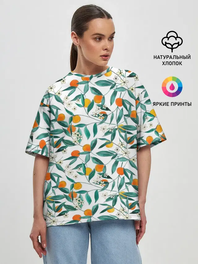 Женская футболка оверсайз