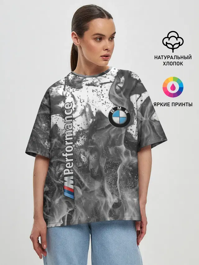 Женская футболка оверсайз