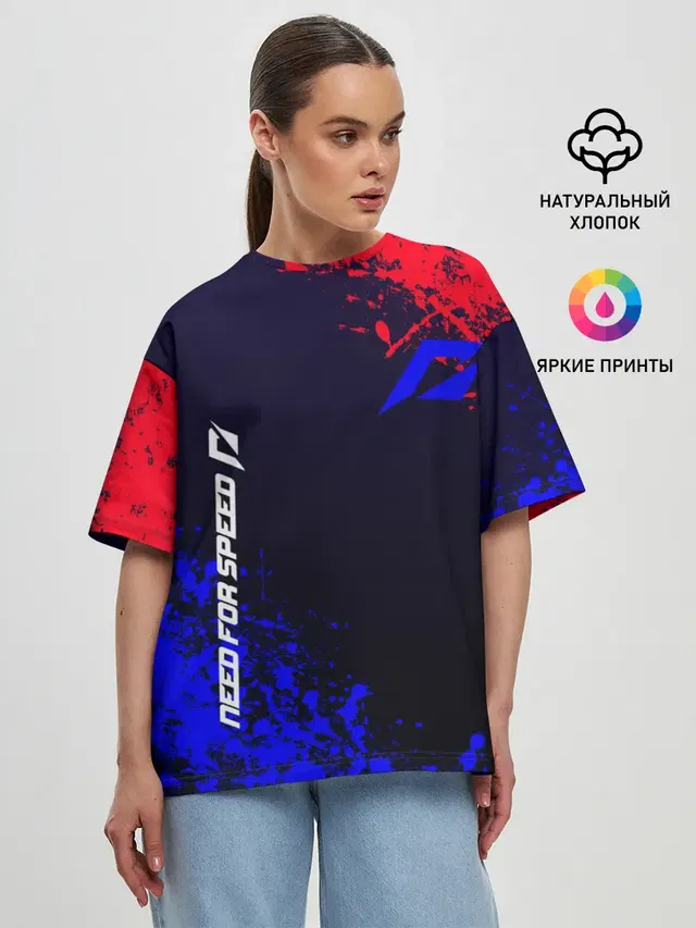 Женская футболка оверсайз