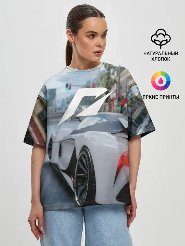 Женская футболка оверсайз