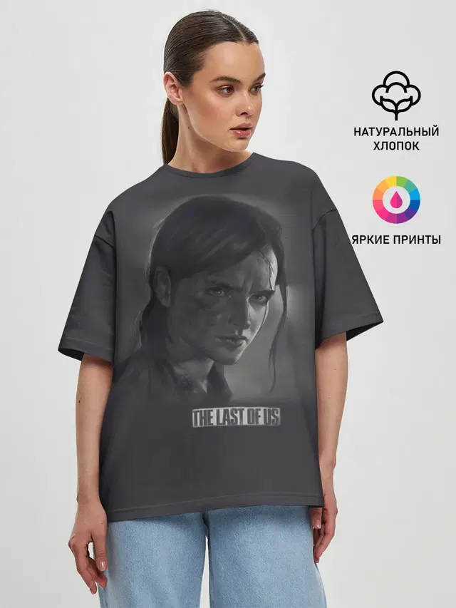 Женская футболка оверсайз
