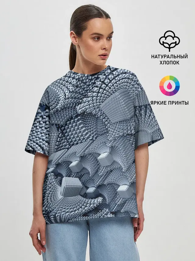 Женская футболка оверсайз