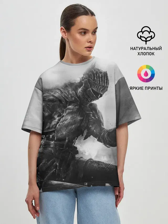 Женская футболка оверсайз