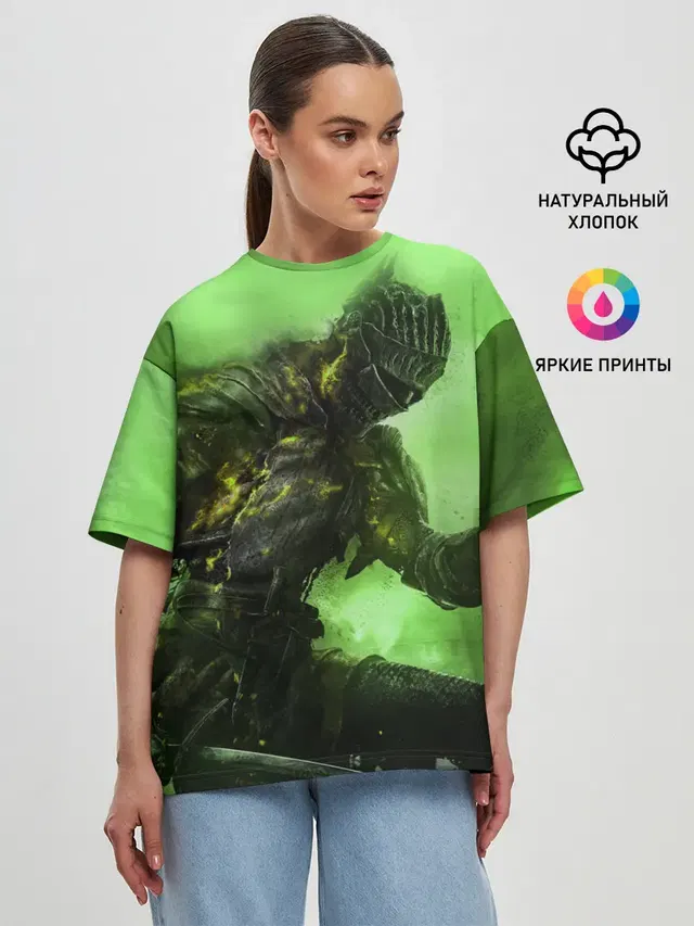 Женская футболка оверсайз