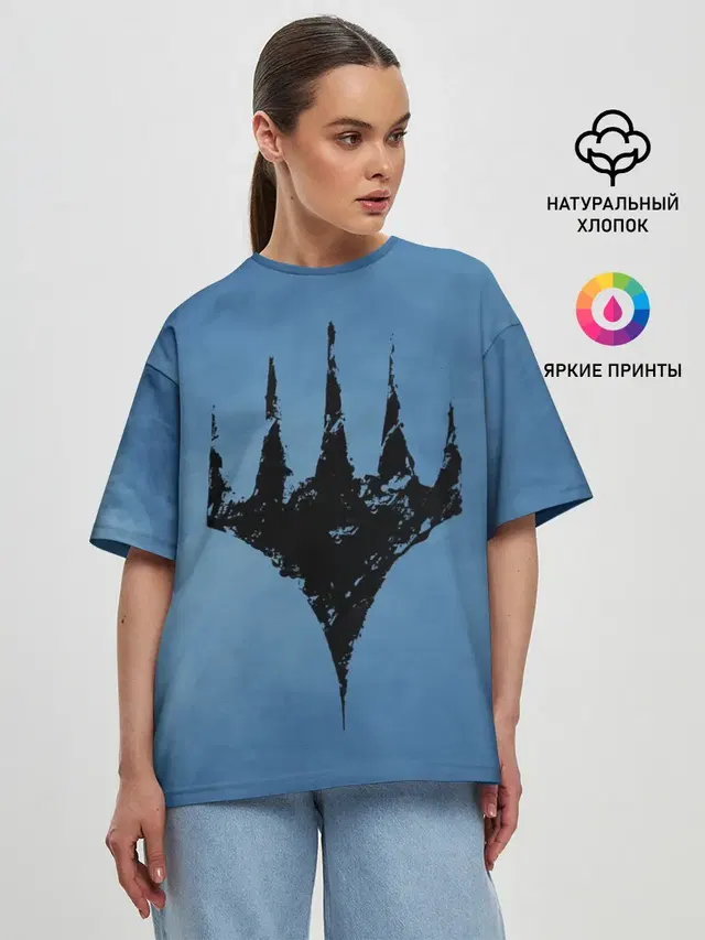 Женская футболка оверсайз с принтом «Magic:The Gathering»