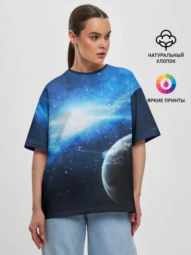 Женская футболка оверсайз