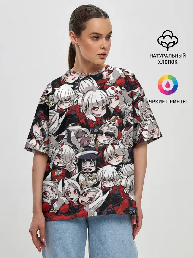 Женская футболка оверсайз