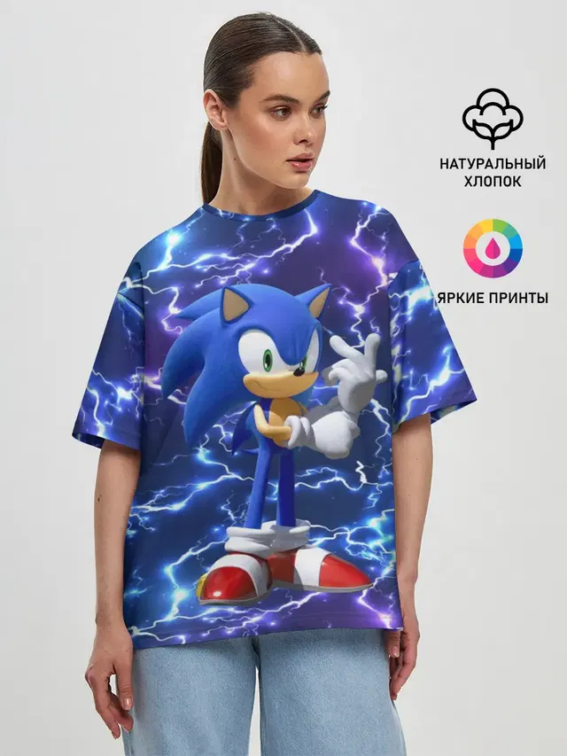 Женская футболка оверсайз
