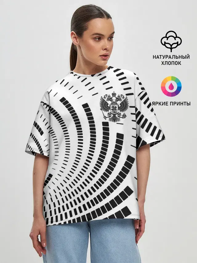 Женская футболка оверсайз
