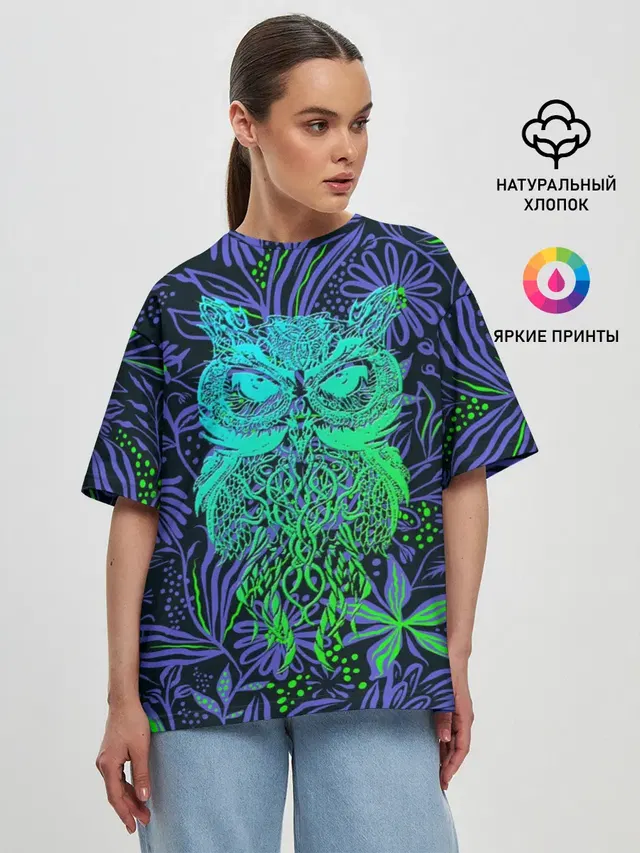 Женская футболка оверсайз