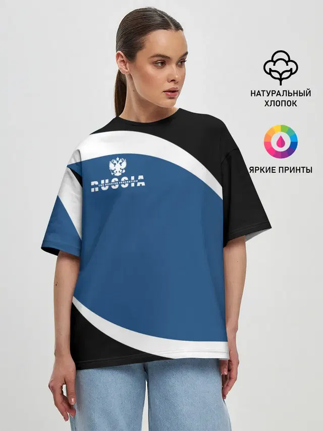 Женская футболка оверсайз