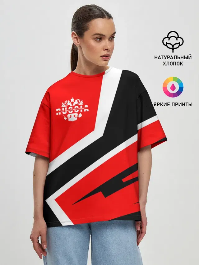 Женская футболка оверсайз