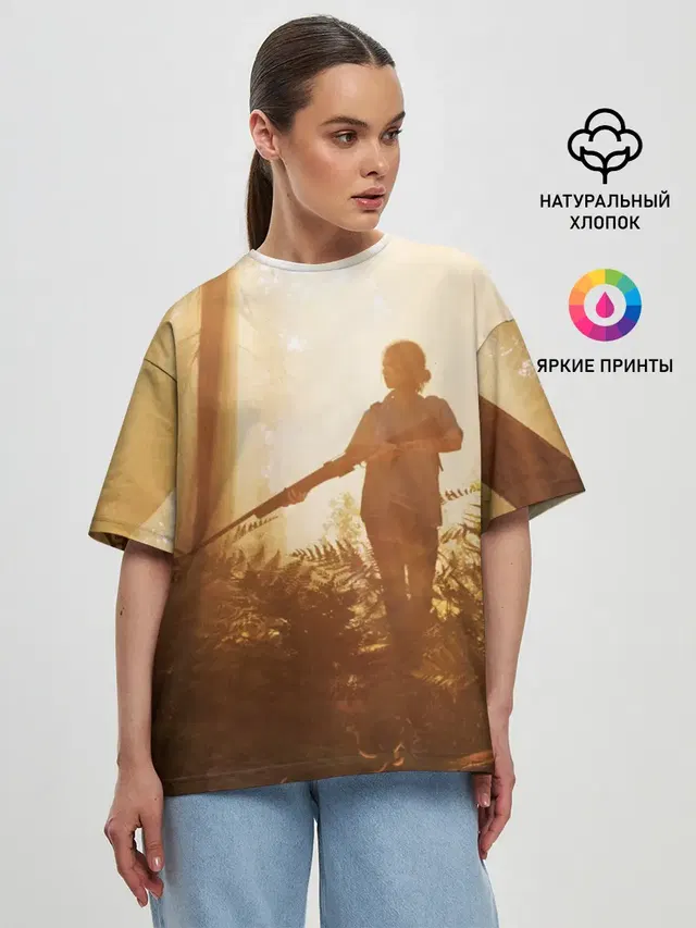 Женская футболка оверсайз