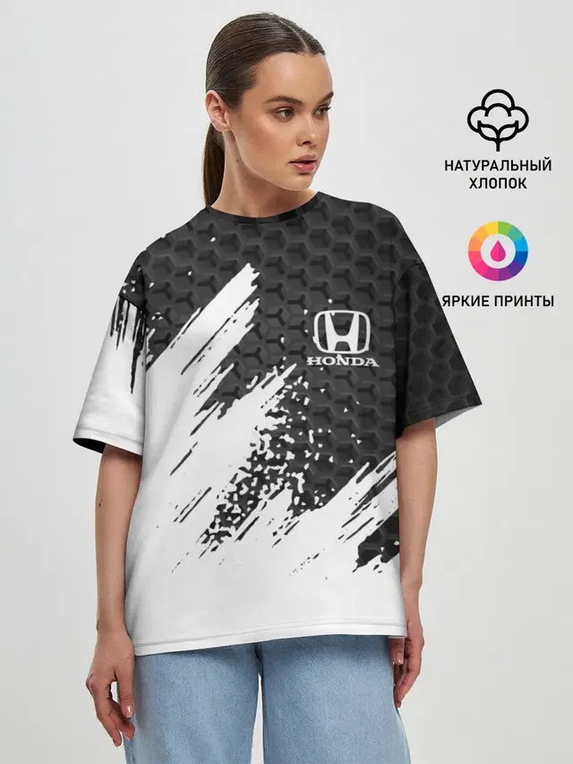 Женская футболка оверсайз