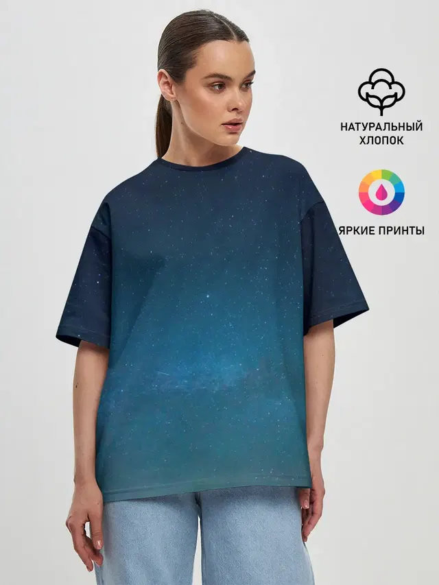 Женская футболка оверсайз