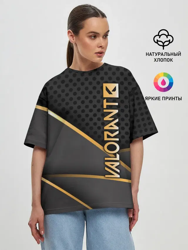 Женская футболка оверсайз