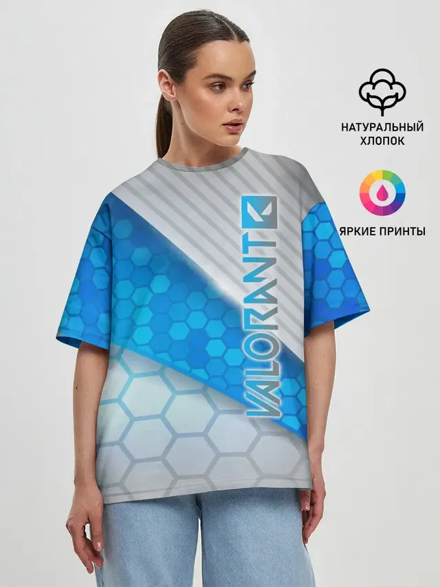 Женская футболка оверсайз