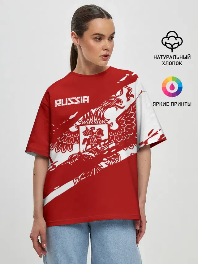 Женская футболка оверсайз