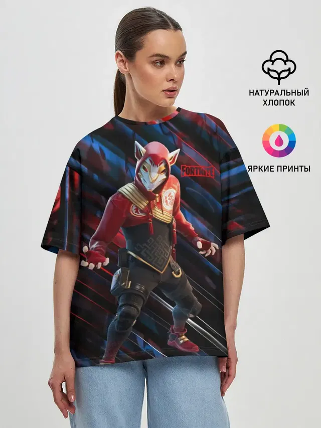 Женская футболка оверсайз