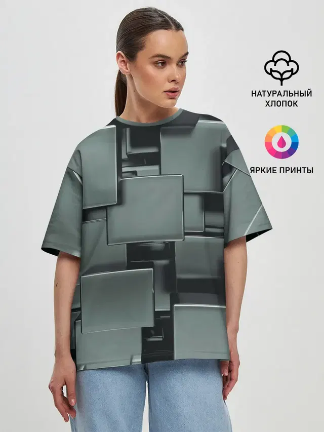 Женская футболка оверсайз