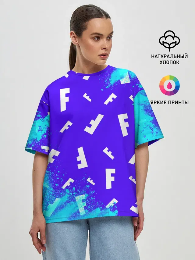 Женская футболка оверсайз