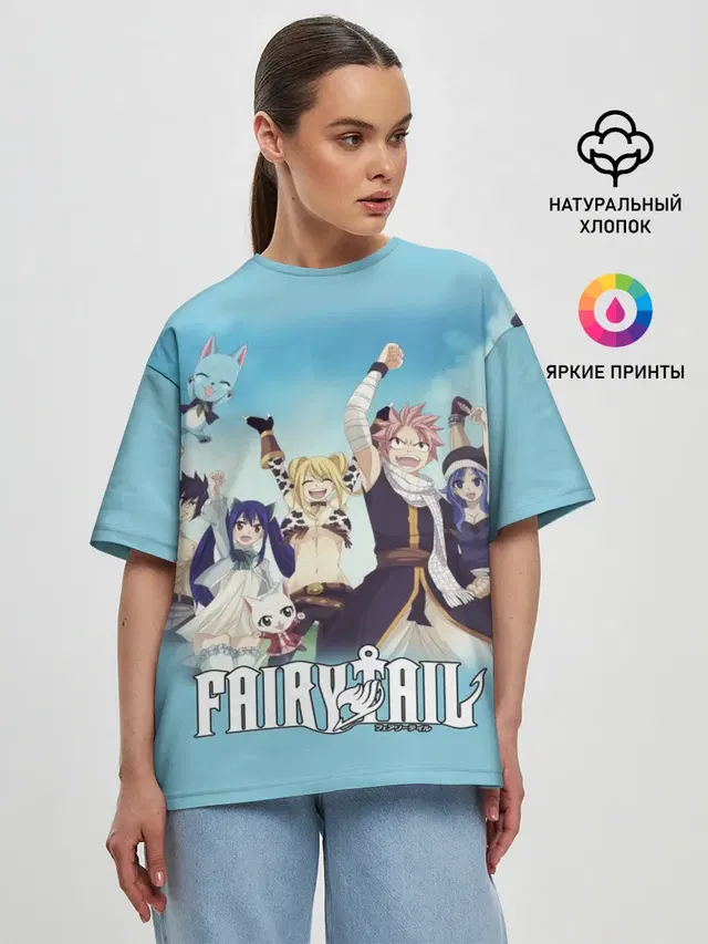 Женская футболка оверсайз
