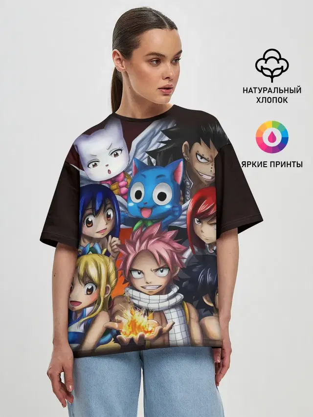 Женская футболка оверсайз