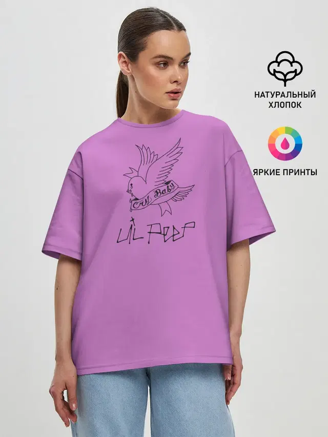 Женская футболка оверсайз