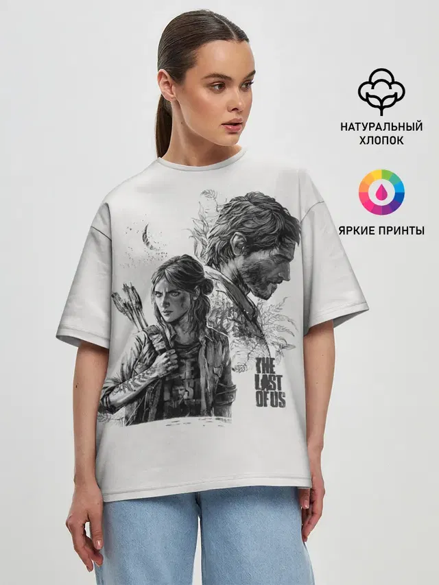Женская футболка оверсайз