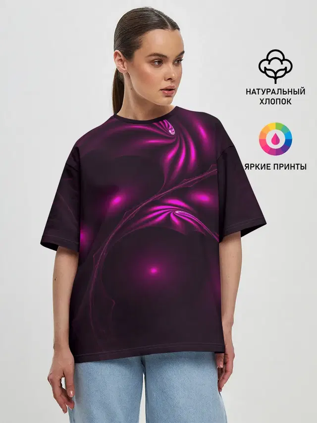 Женская футболка оверсайз