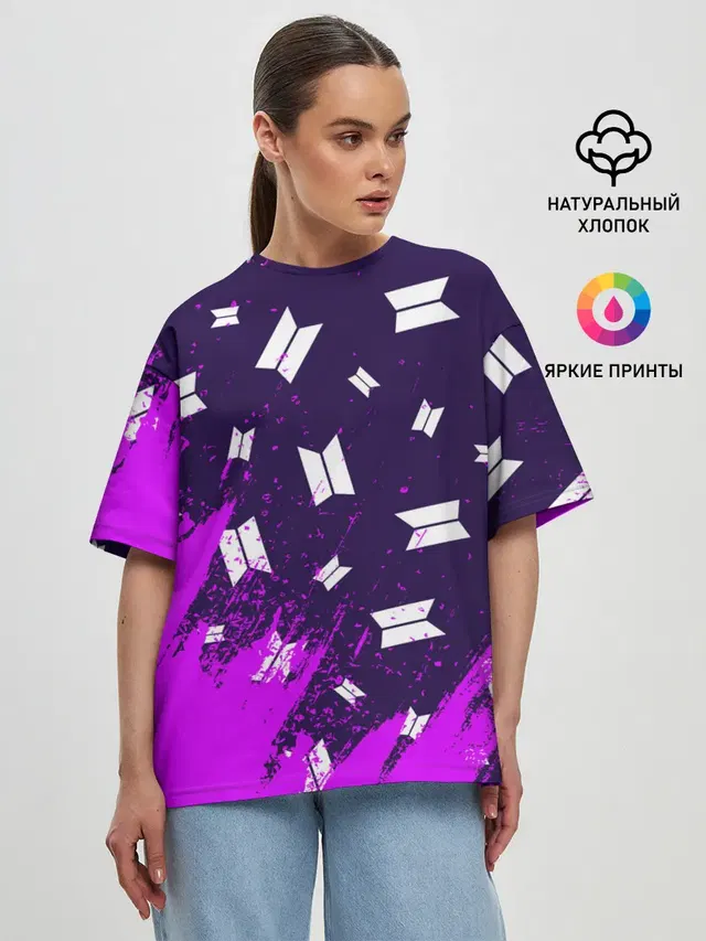 Женская футболка оверсайз
