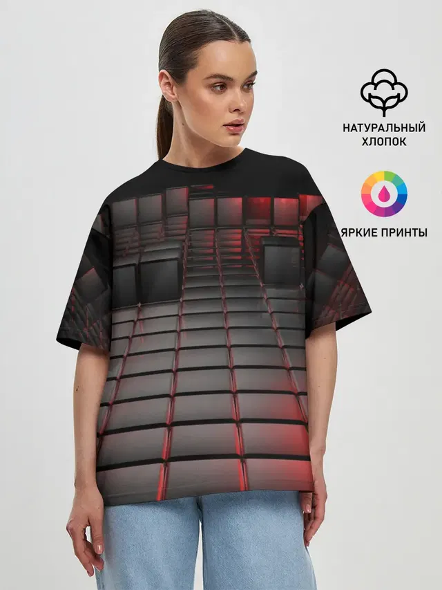 Женская футболка оверсайз