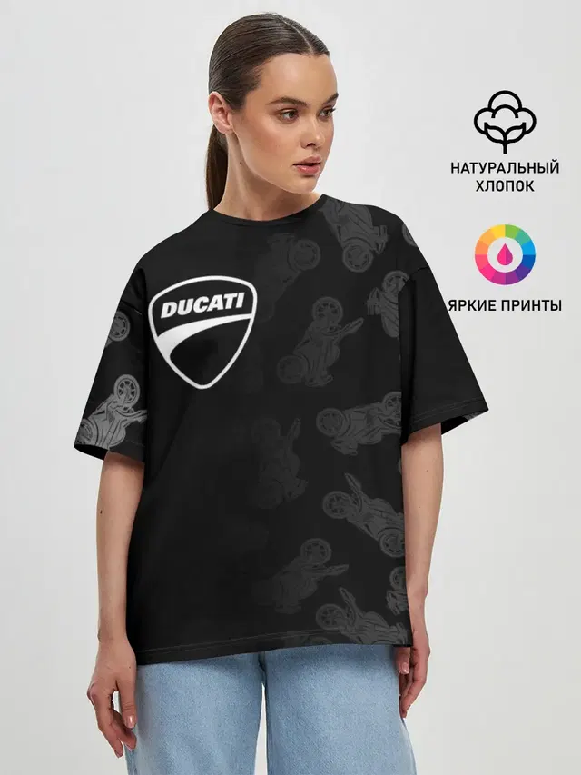 Женская футболка оверсайз