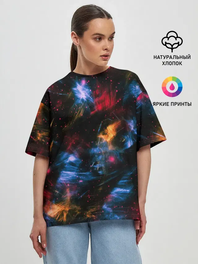 Женская футболка оверсайз