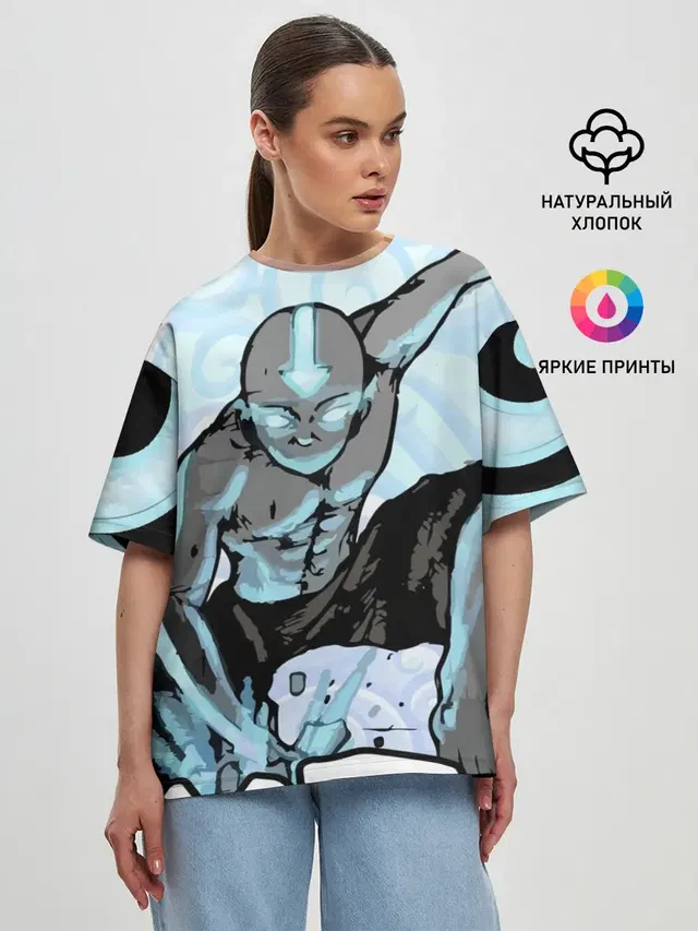 Женская футболка оверсайз