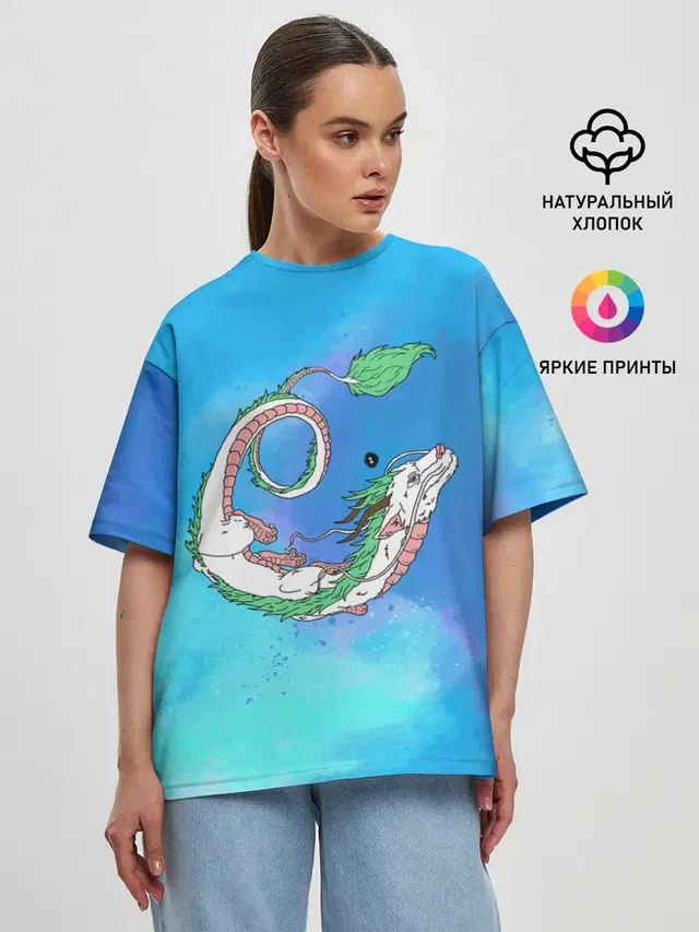 Женская футболка оверсайз