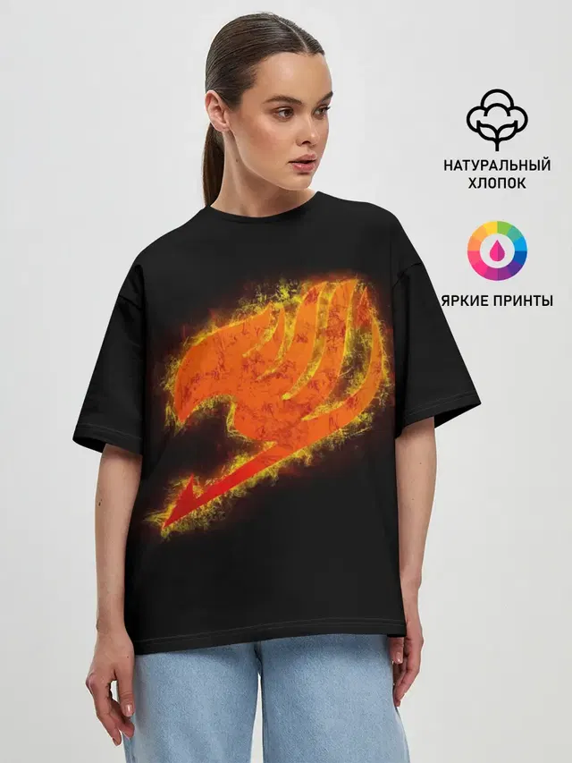 Женская футболка оверсайз