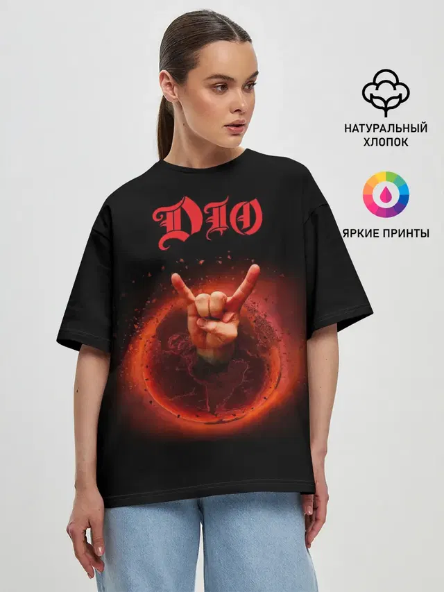 Женская футболка оверсайз
