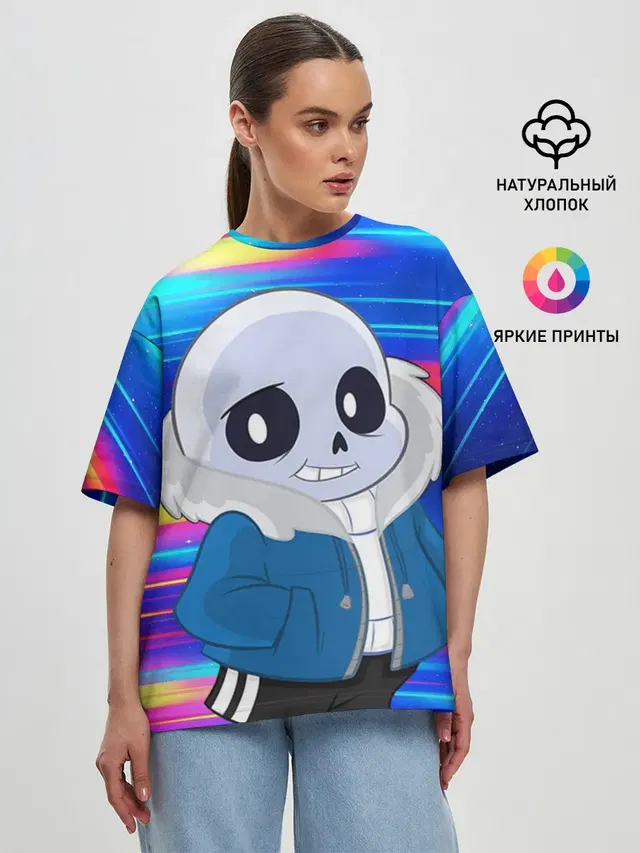 Женская футболка оверсайз