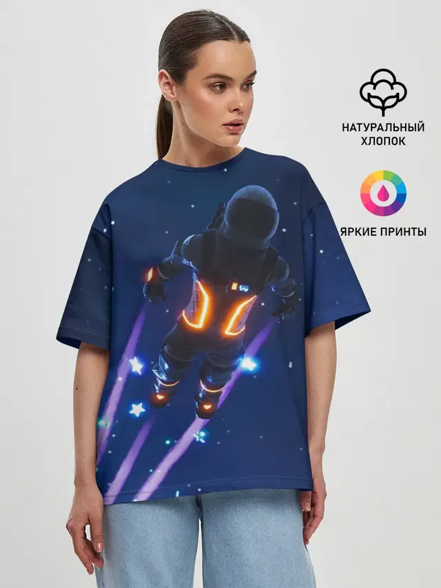 Женская футболка оверсайз