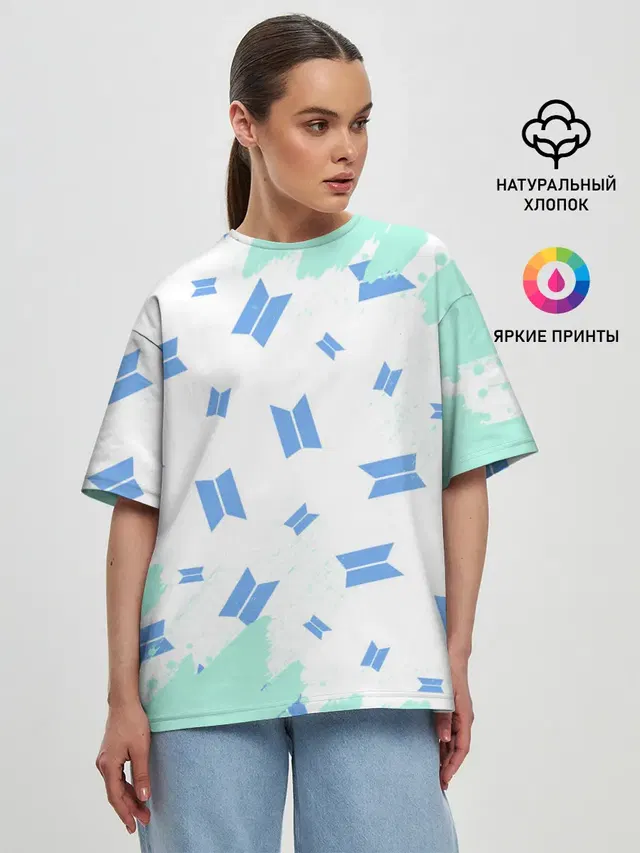 Женская футболка оверсайз