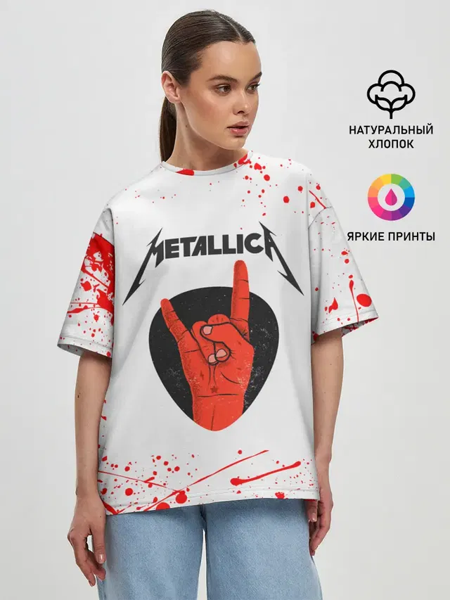 Женская футболка оверсайз