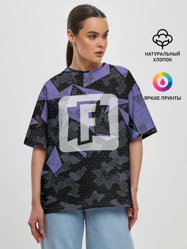 Женская футболка оверсайз