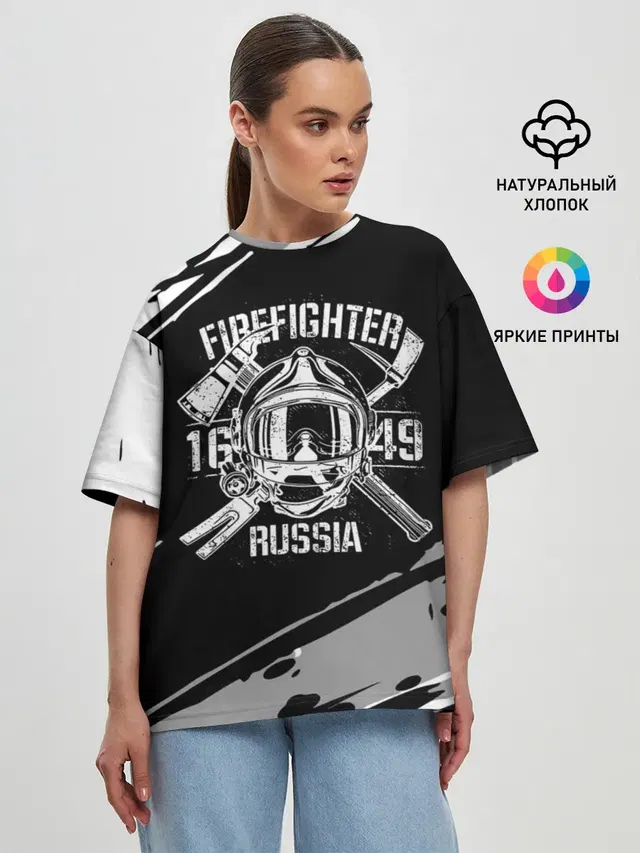 Женская футболка оверсайз