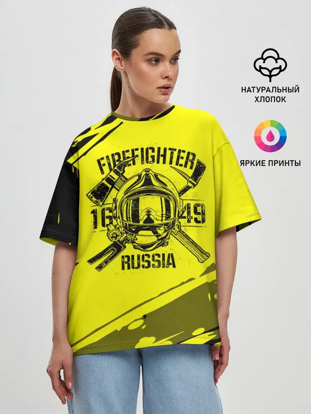 Женская футболка оверсайз