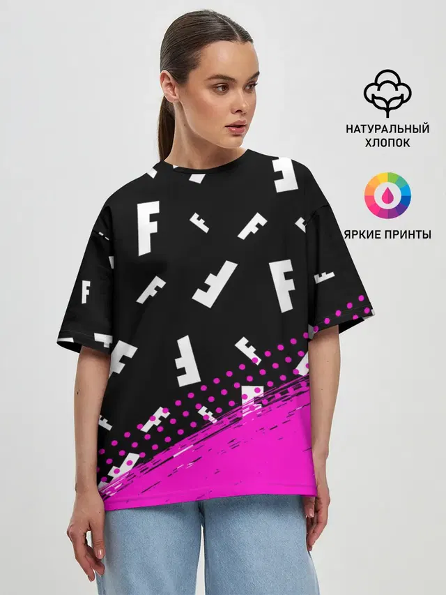 Женская футболка оверсайз