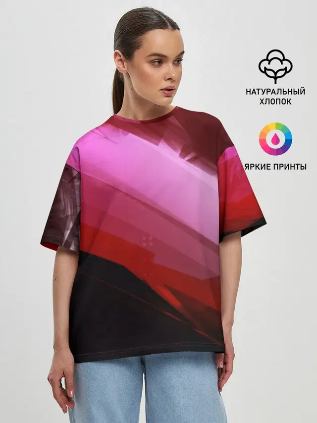 Женская футболка оверсайз